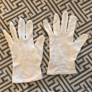 White cotton gloves